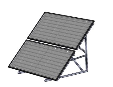 Support de fixation thermique ou photovoltaïque MONTE  Sol en INOX