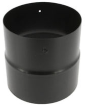 Adaptateur émaillé noir mat Ø153F/Ø150M