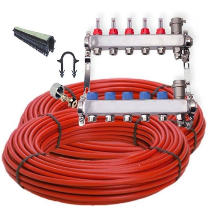 Kit plancher chauffant 7 voies 110m²