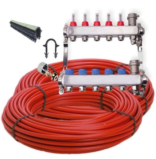 [KPC4V] Kit plancher chauffant 4 voies 64 m²